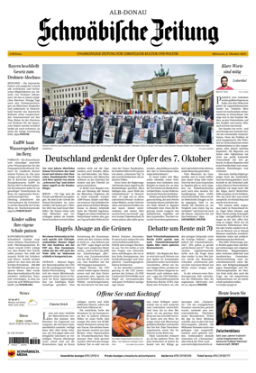 Cover of Schwaebische Zeitung (Alb-Donau)