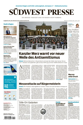 Cover of Südwest Presse (Ulm)