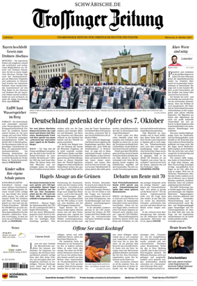 Cover of Trossinger Zeitung