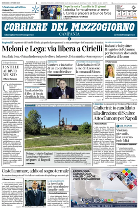 Cover of Corriere del Mezzogiorno (Campania)