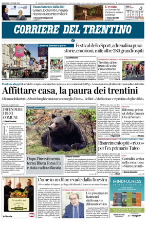 Cover of Corriere del Trentino