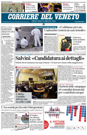 Cover of Corriere del Veneto (Treviso e Belluno)