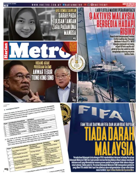 Cover of Harian Metro