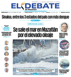 Cover of El Debate de Mazatlan