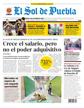 Cover of El Sol de Puebla