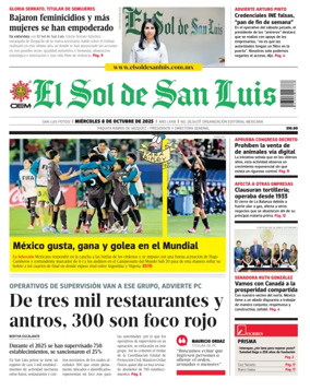 Cover of El Sol de San Luis Potosi