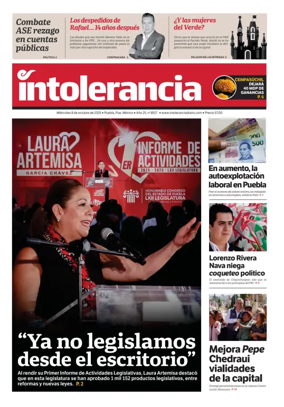 Cover of Intolerancia Diario