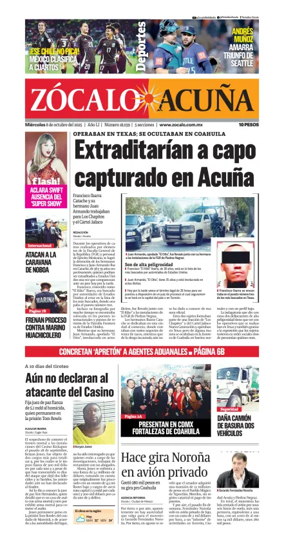 Cover of Zócalo Acuña