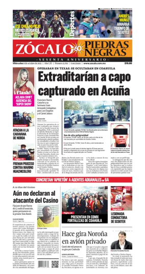 Cover of Zócalo Piedras Negras