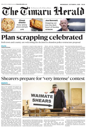 Cover of The Timaru Herald