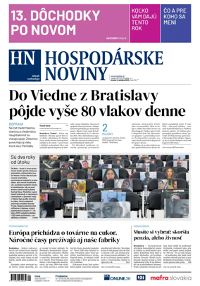 Cover of Hospodárske noviny