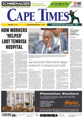 Cover of Cape Times