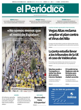 Cover of El Periódico Extremadura
