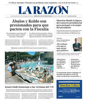 Cover of La Razon (Cataluna)