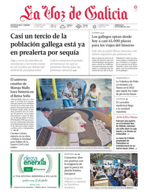 Cover of La Voz de Galicia (Deza)