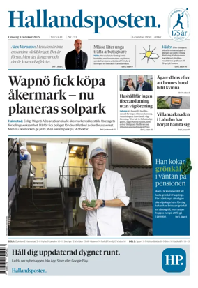 Cover of Hallandsposten