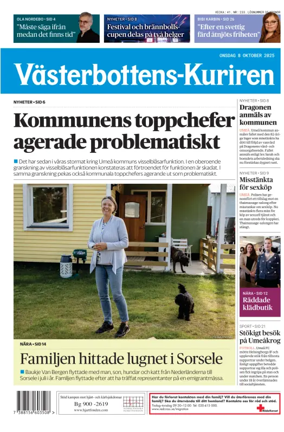 Cover of Västerbottens-Kuriren