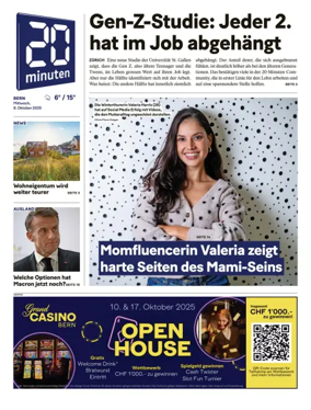 Cover of 20 Minuten - Bern