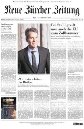 Cover of Neue Zürcher Zeitung