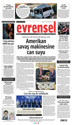Cover of Evrensel Gazetesi