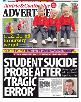 Cover of Airdrie & Coatbridge Advertiser
