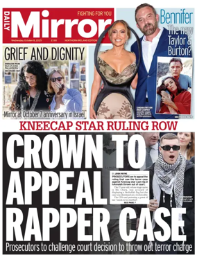 Cover of Daily Mirror (Northern Ireland)