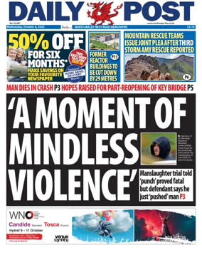 Cover of Daily Post (North Wales)