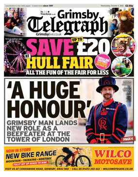 Cover of Grimsby Telegraph