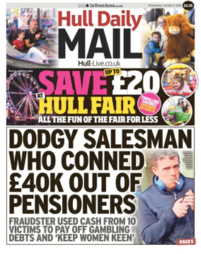 Cover of Hull Daily Mail