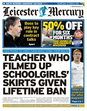 Cover of Leicester Mercury