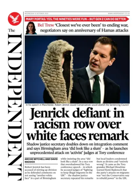 Cover of The Independent