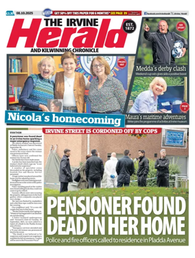 Cover of The Irvine Herald and Kilwinning Chronicle