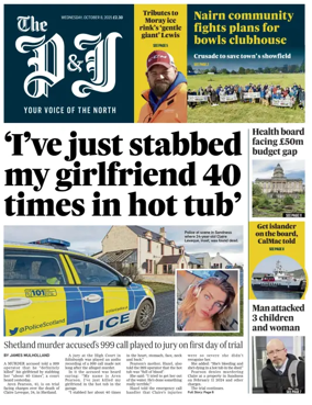 Cover of The Press and Journal (Highlands & Islands)