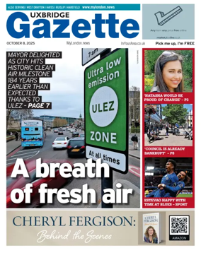Cover of Uxbridge Gazette