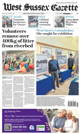 Cover of West Sussex Gazette
