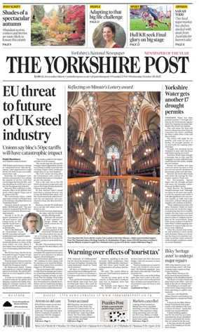 Cover of Yorkshire Post