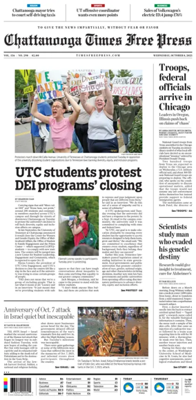 Cover of Chattanooga Times Free Press