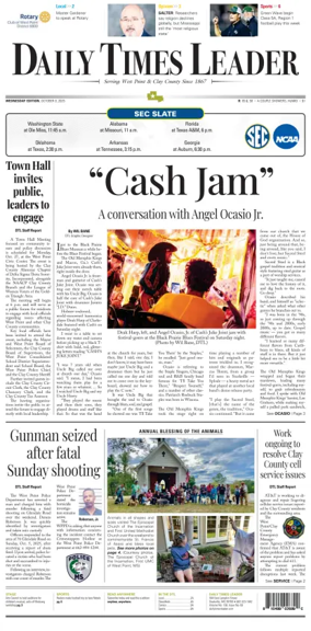 Cover of Daily Times Leader