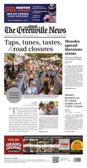 Cover of The Greenville News