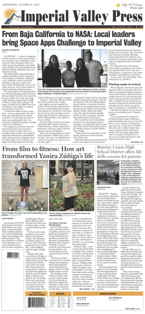 Cover of Imperial Valley Press