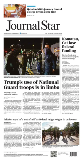 Cover of Journal Star (Peoria)