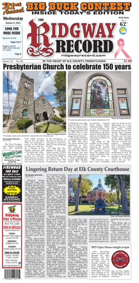 Cover of Ridgway Record