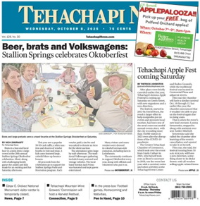 Cover of Tehachapi News