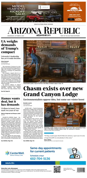 Cover of The Arizona Republic