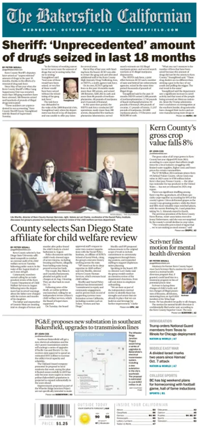 Cover of The Bakersfield Californian