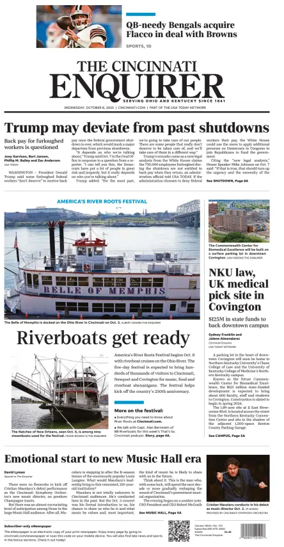 Cover of The Cincinnati Enquirer