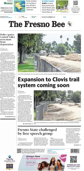 Cover of The Fresno Bee