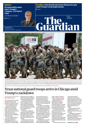 Cover of The Guardian (USA)