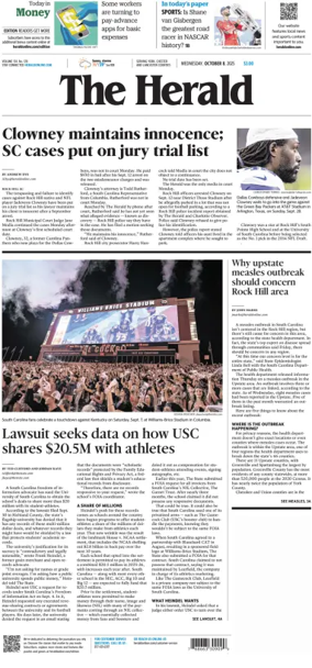 Cover of The Herald (Rock Hill)