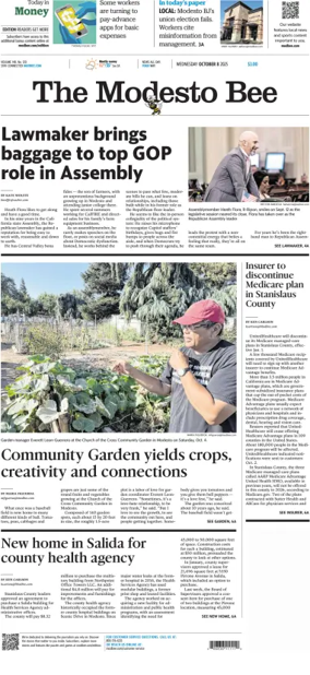 Cover of The Modesto Bee